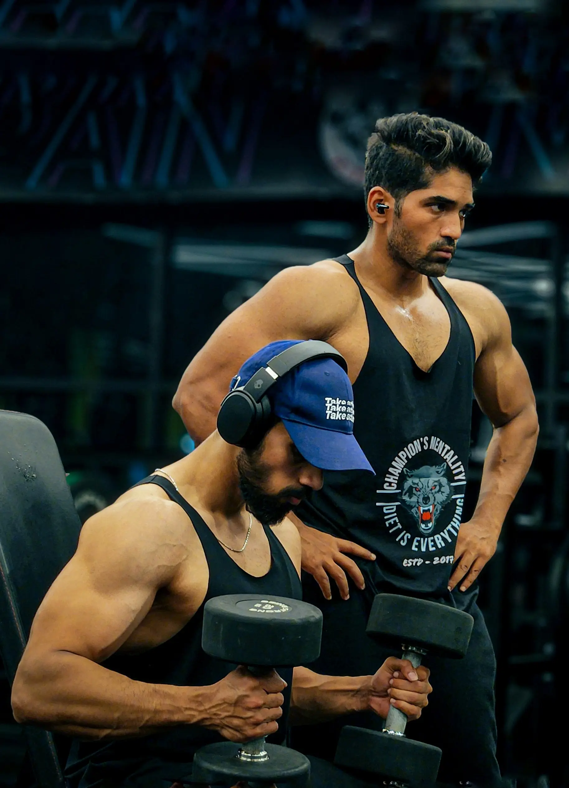 Fitness coaching background mobile