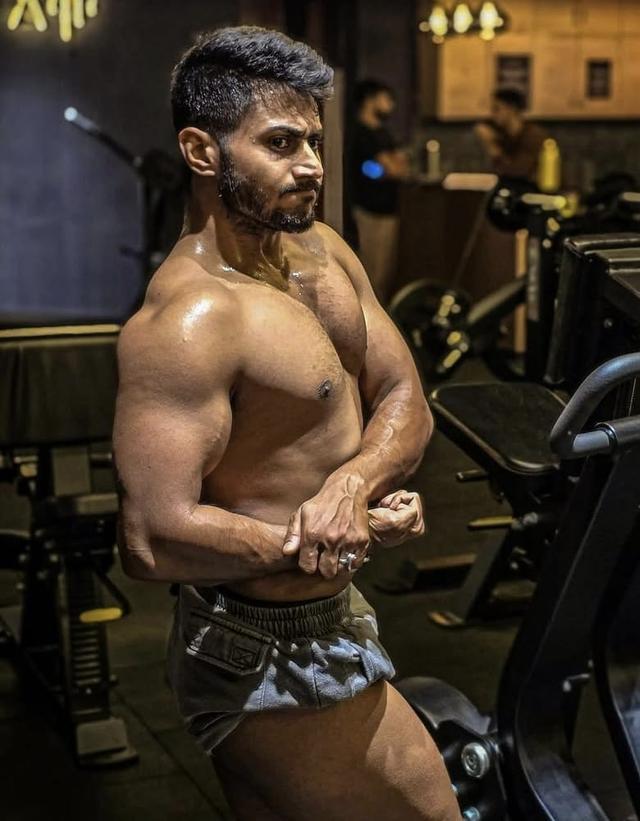 Before and after photo of Arkapravo Majumdar