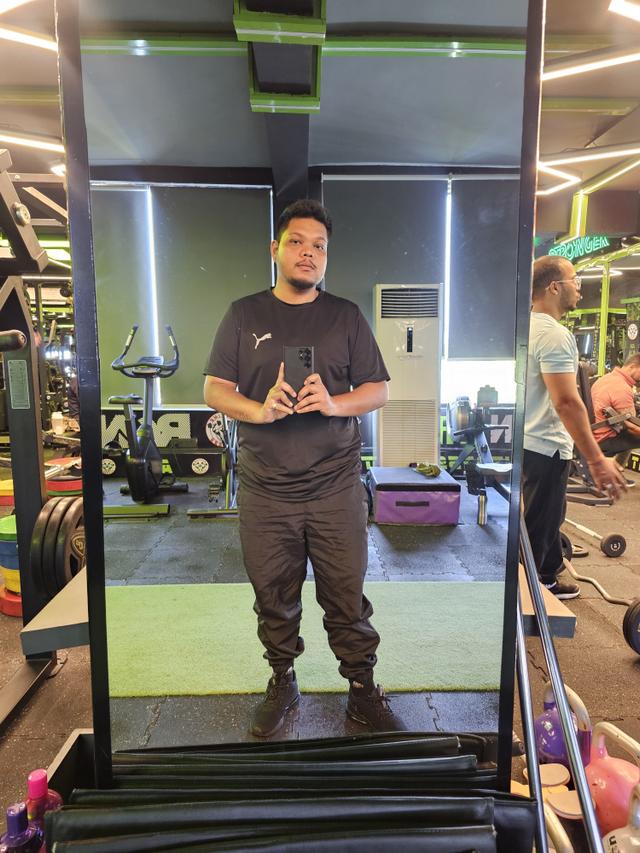 Before and after photo of Satyam Kanhar